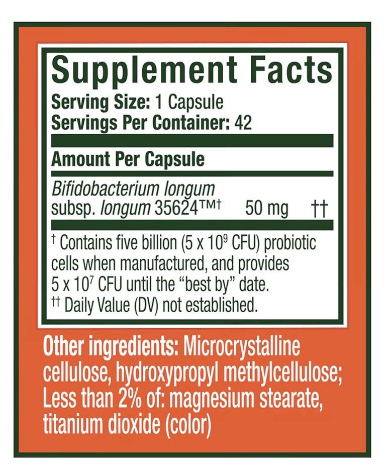 Align Probiotic 5x Extra Strength Probiotics Gut Health for Women and Men 42caps