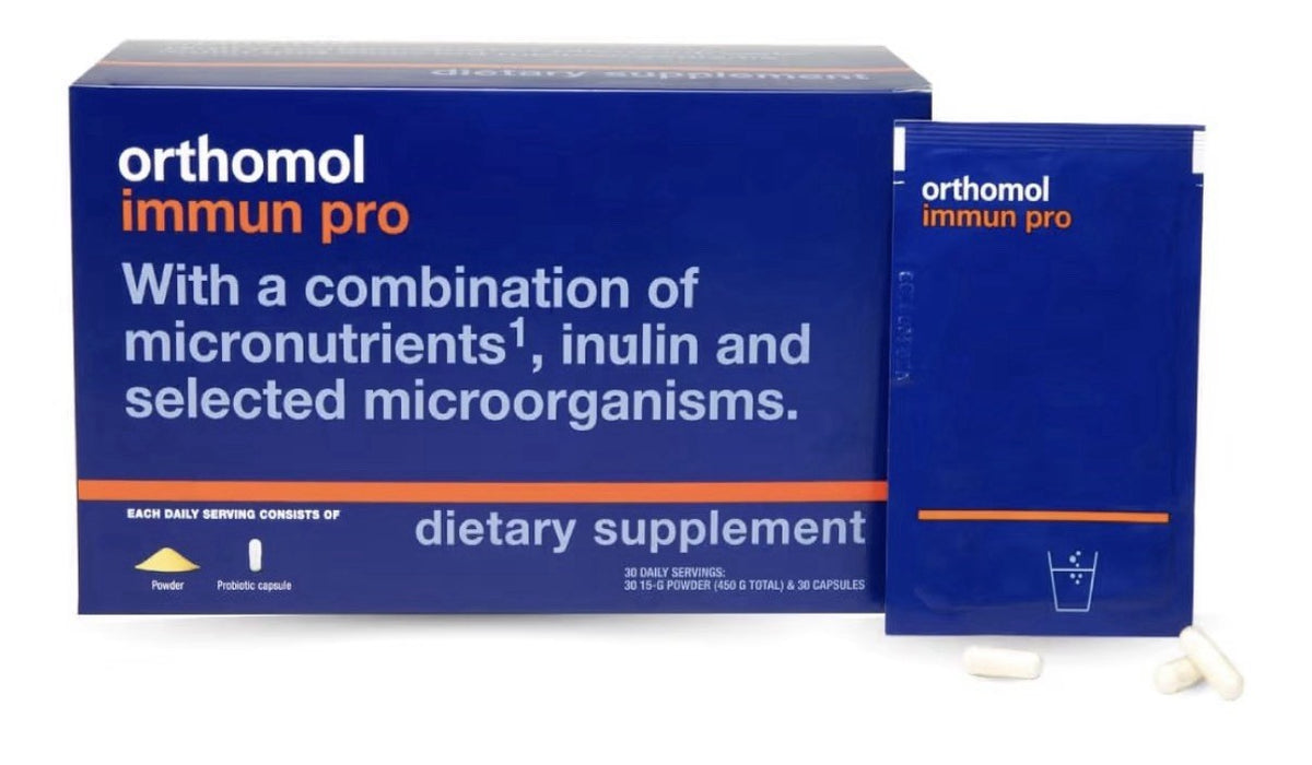 Orthomol Immun Pro Immune Support Gut Health Probiotics Prebiotics 30 Daily Serv