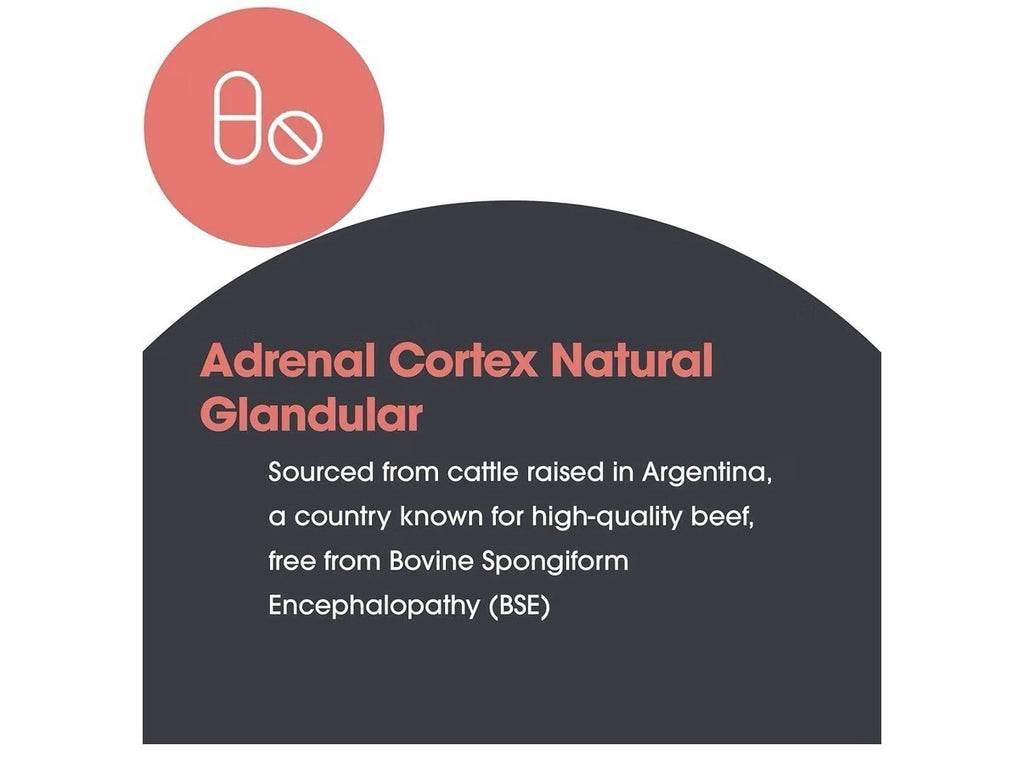 Allergy Research Group ARG Adrenal Cortex 100mg Natural Glandular 100 Capsules