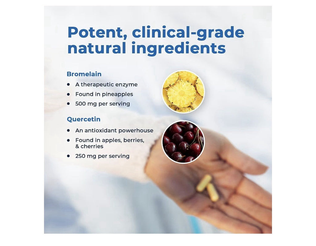 VitaMedica Bromelain & Quercetin Immune Support Joints Allergy Inflammatory 20ca