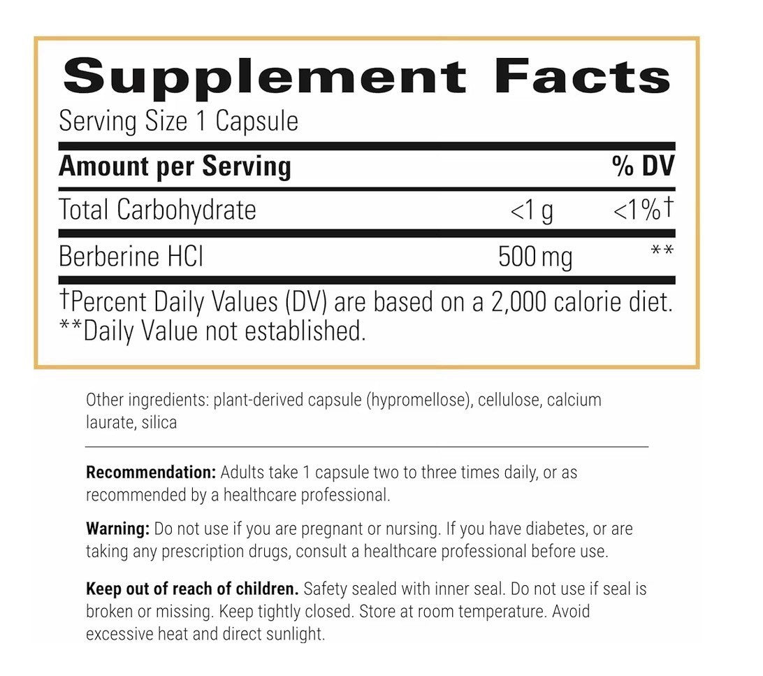 2 Pack Integrative Therapeutics Berberine Metabolism Cellular Energy Support