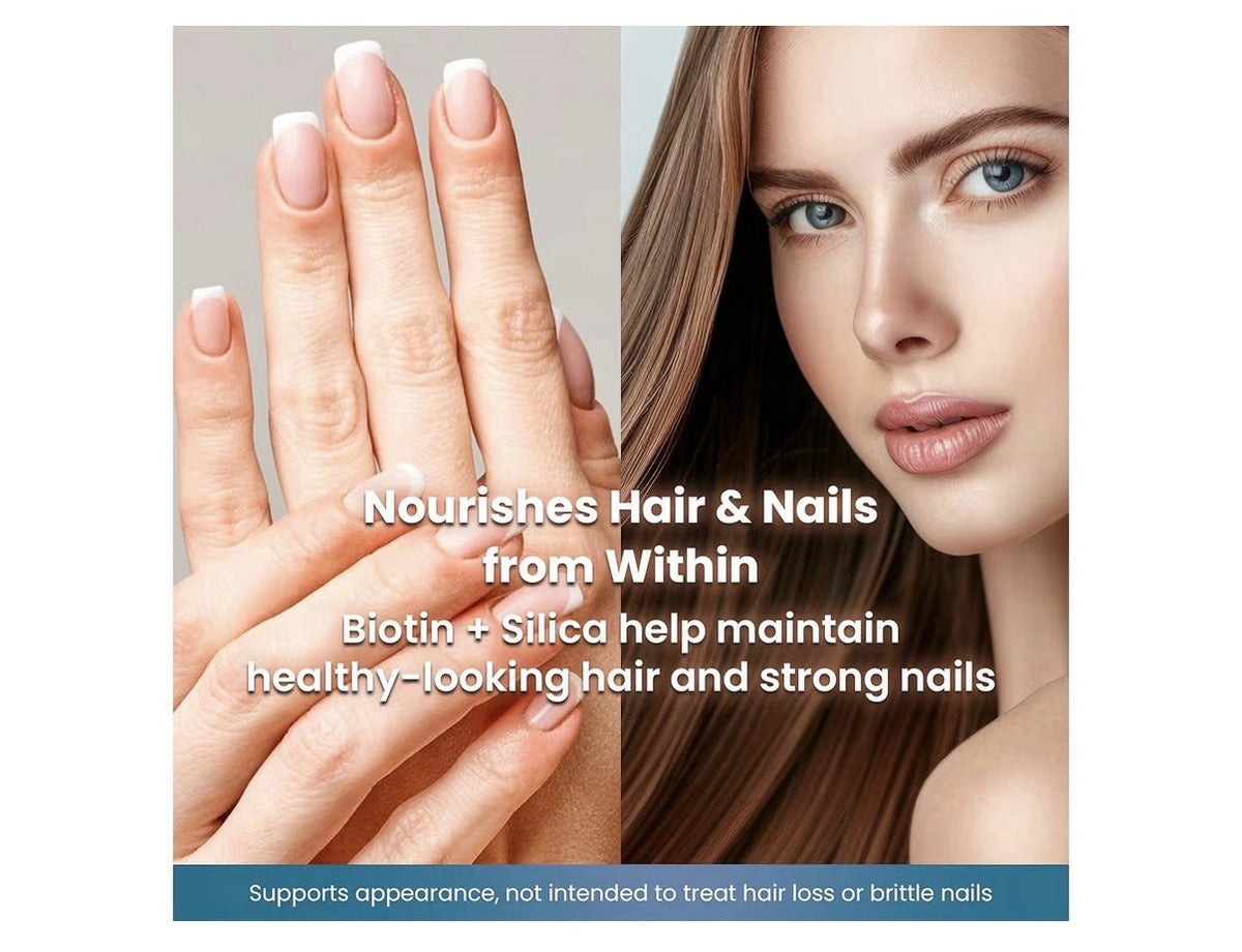 Organic Excellence Hair Skin Nails Vitamins for Women & Men 30 Tablets