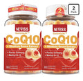 2 Pack Neviss CoQ10 Gummies Rhodiola Rosea Extract Ginseng Energy Heart Brain