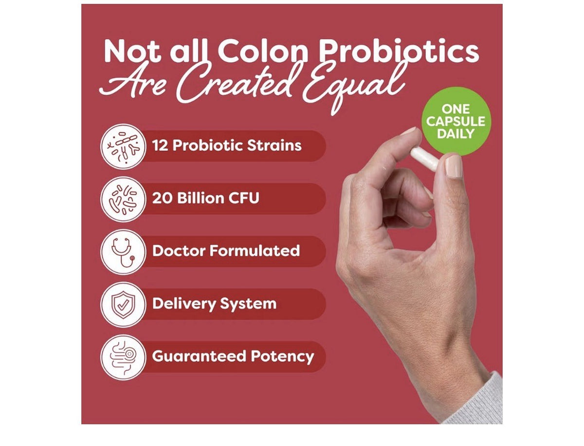 Probulin Colon Support Probiotic + Prebiotics Women Men Daily Gut Digestive 60ca