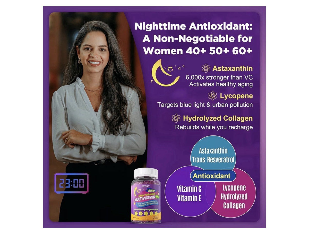 NEVISS Methylated Multivitamin For Day. Sleep + Antioxidant For Night For Women