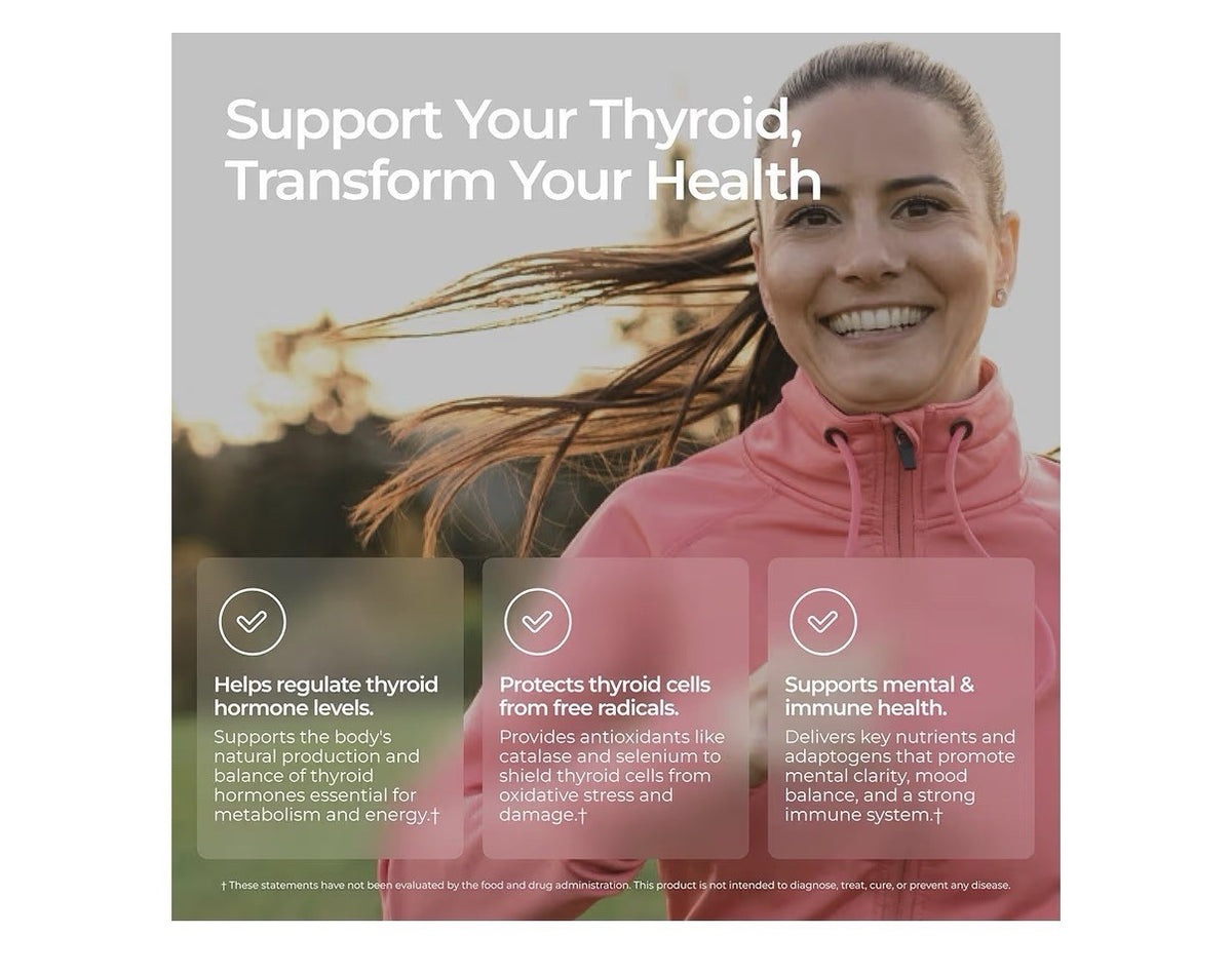 Livingood Daily Thyroid Support Supplement 16-in-1 Wellness Blend 60 Capsules