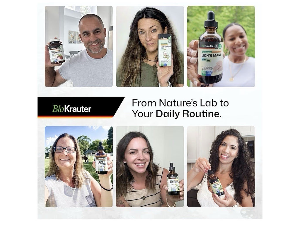 BIO KRAUTER Lion’s Mane 1800 MG  Focus Support & Brain Health 250 Capsules