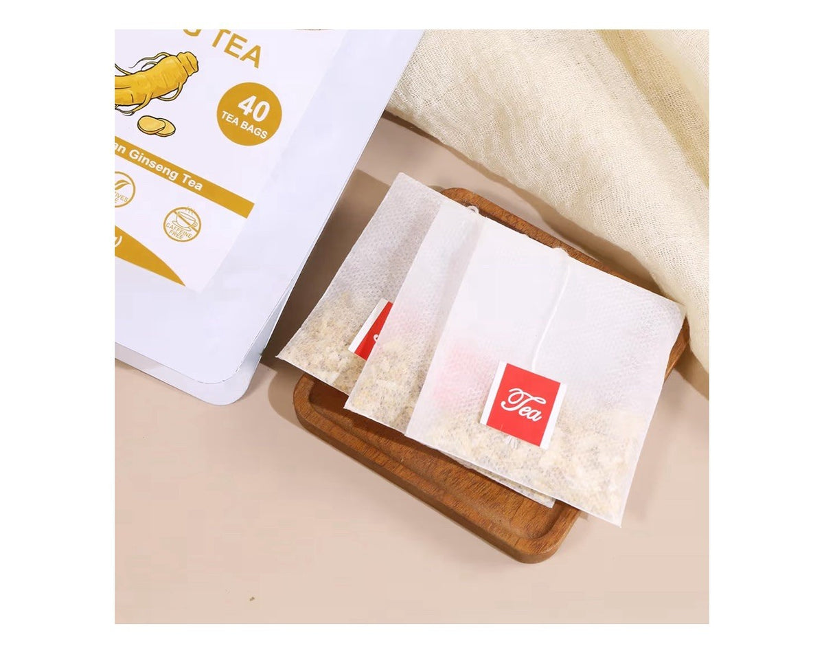 TEARELAE Pure Ginseng herb Boost Energy Focus Caffeine-Free Non-GMO 40 Tea Bags