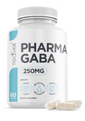 Teaveli Pharma GABA 250mg Calm Relaxation Focus Sleep Fermented GABA 60 Capsules