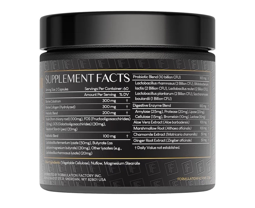 2 Pack Formulation Factory Gut Intellect 10-in-1 Microbiome Maximizer Supplement