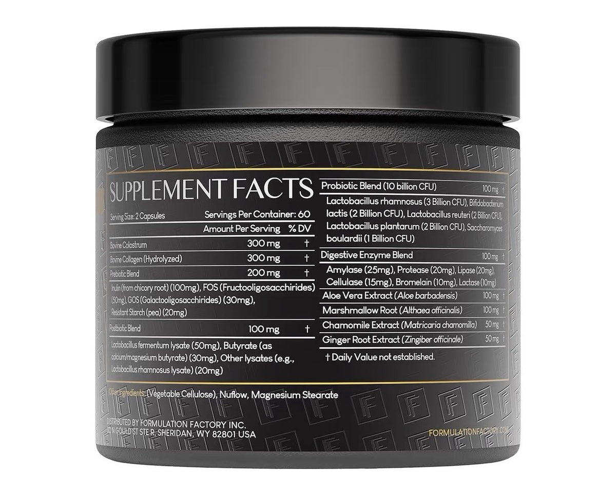 2 Pack Formulation Factory Gut Intellect 10-in-1 Microbiome Maximizer Supplement