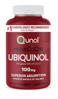 Qunol Mega CoQ10 Ubiquinol 100mg CoenzymeQ10 Antioxidant Heart Health 100softgel