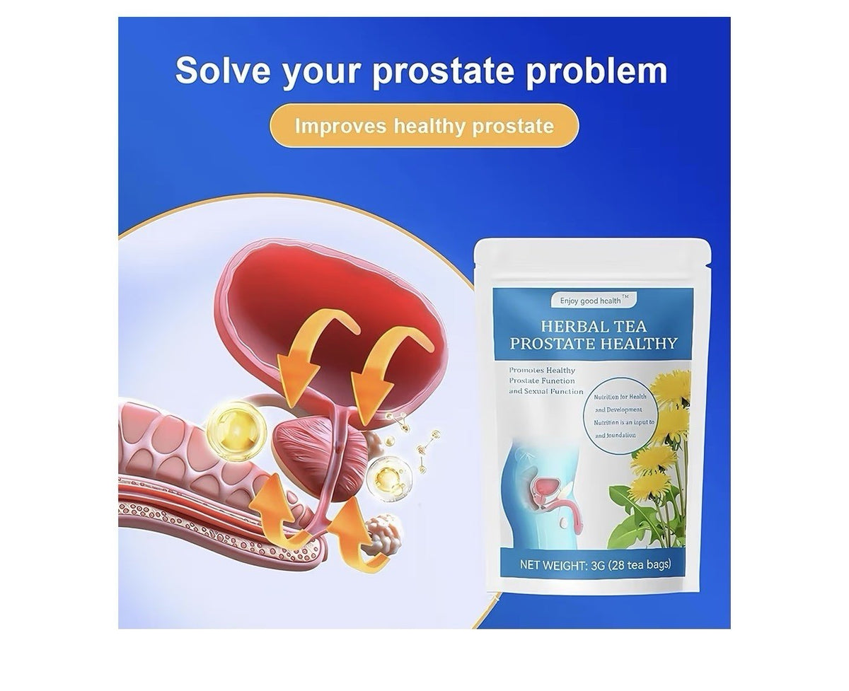 kezurass Prostate Health Tea Herbal Cleansing Prostate and Urinary Tract 28Tbags