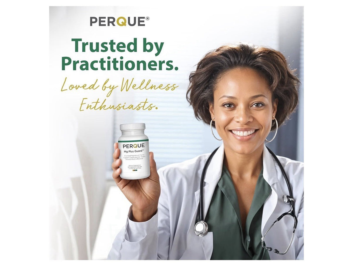 PERQUE Mg Plus Guard Support Cardiovascular Health 180 Vegetable Capsules