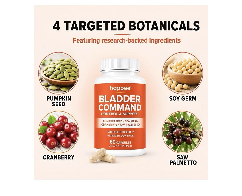 Happee Bladder Command Control & Support For Women & Men 60 Capsules