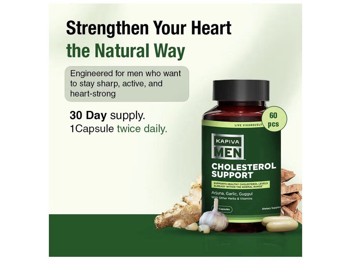 Kapiva Cholesterol Support Lowering Heart Health Supplement Plant Sterols 60Cap