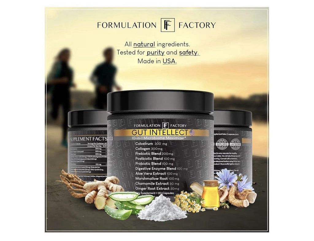 2 Pack Formulation Factory Gut Intellect 10-in-1 Microbiome Maximizer Women Men