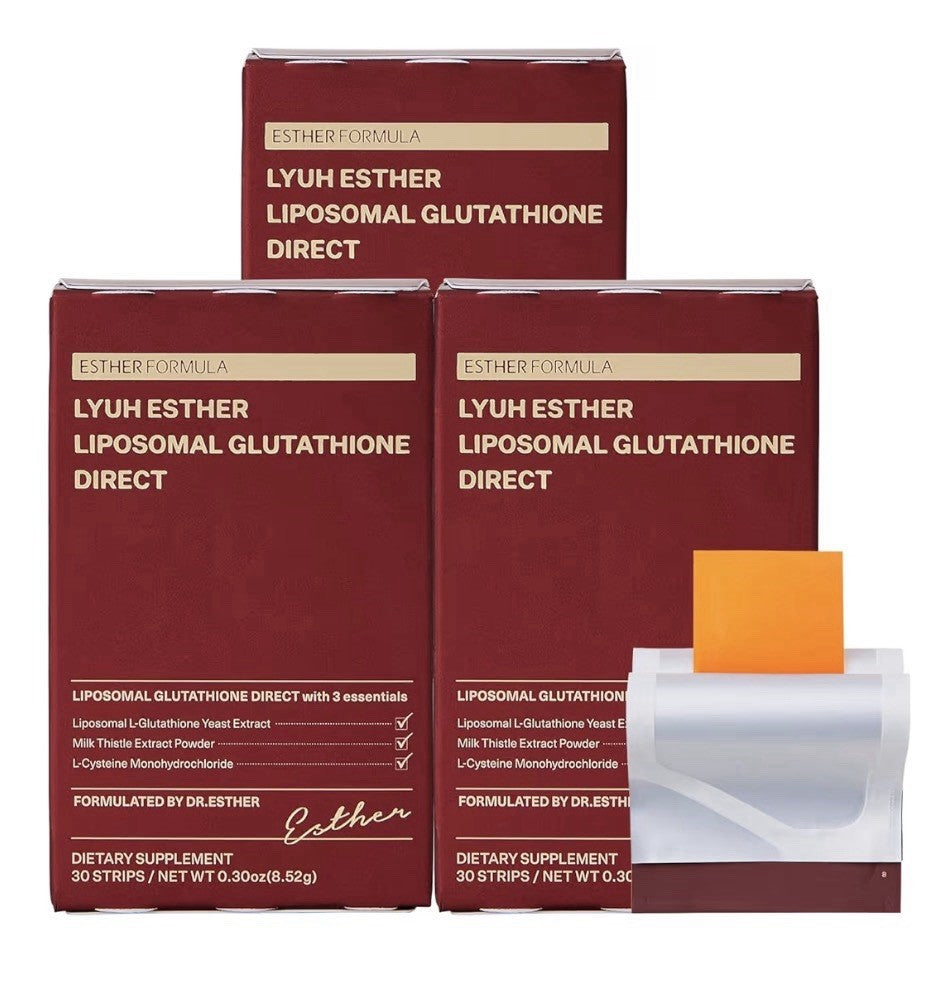 3 Pack ESTHER FORMULA LYUH ESTHER Liposomal Glutathione Direct Supplement