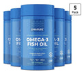5 Pack OMAPURE Omega 3 Fish Oil Supplements Heart Brain Joints Health