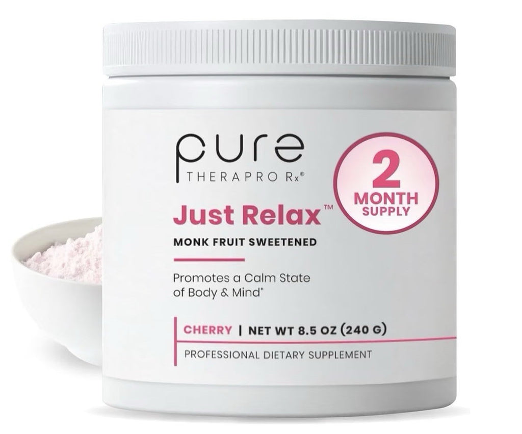 Pure Therapro Rx Just Relax Powder Promotes a Calm State of Body & Mind Cherry