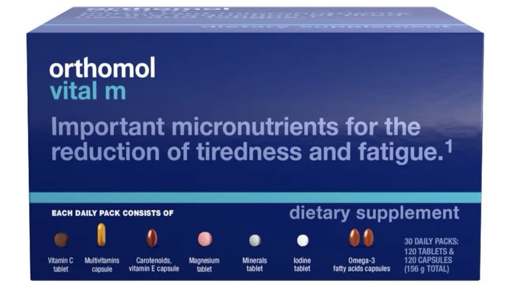 Orthomol Vital M Daily Multivitamin for Men Reduction Of Tiredness And Fatigue