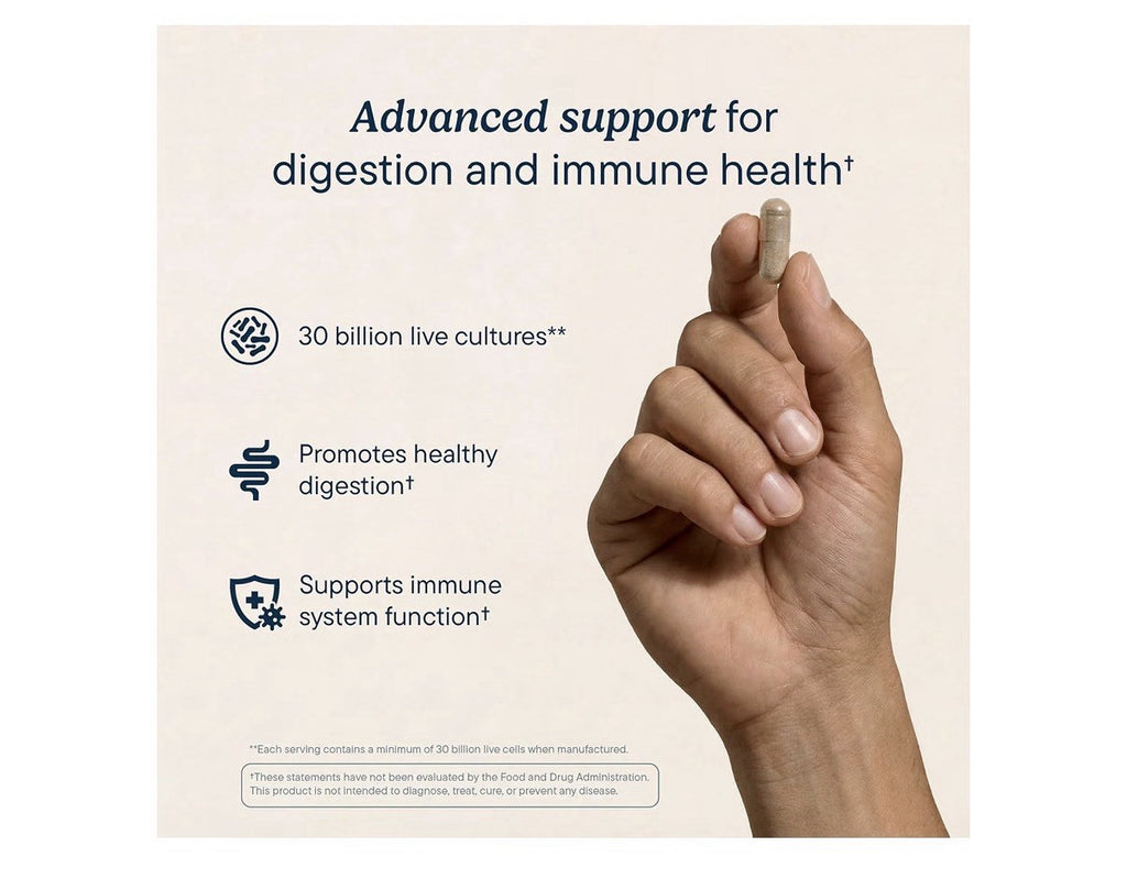 Santo Remedio Probiotic 30 Billion Live Cells Immune System Support 60 Capsules