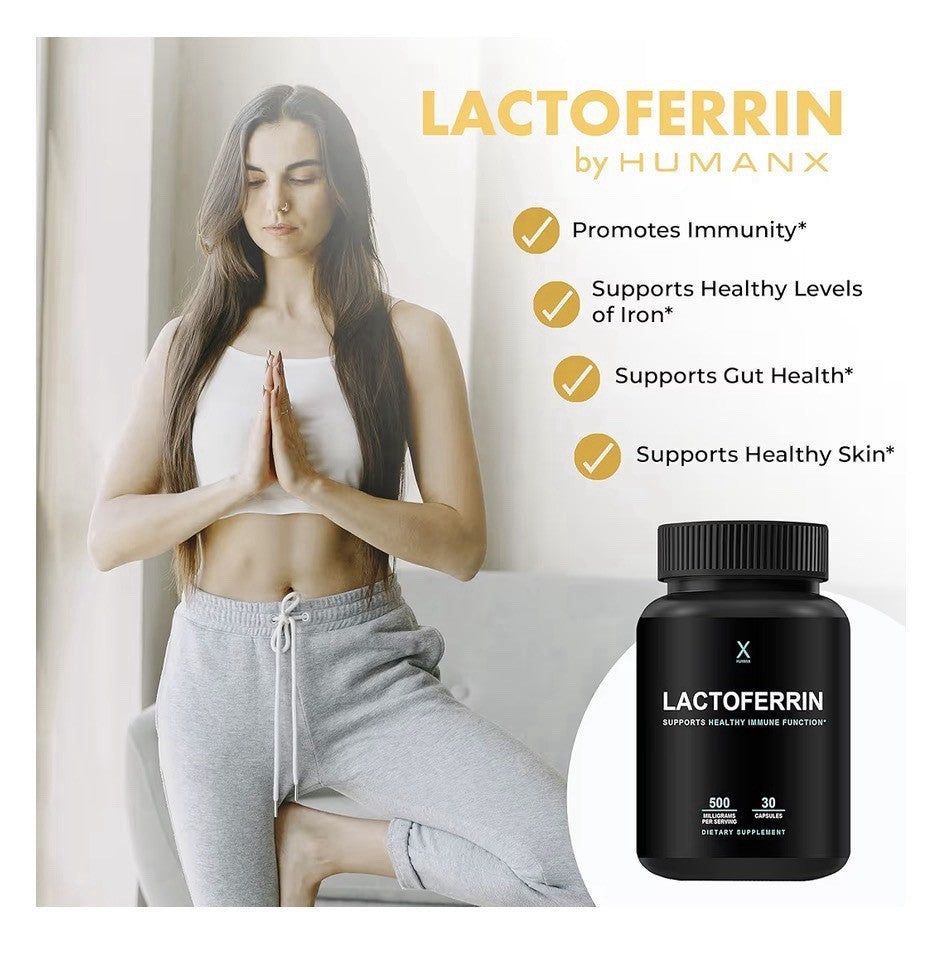 HUMANX Lactoferrin Support Healthy Immune Function 500mg Per Serving 30 Capsules