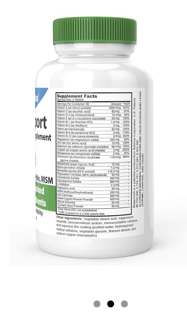 DrFormulas Joint Support Supplements for Men & Women Glucosamine 180 Tablets