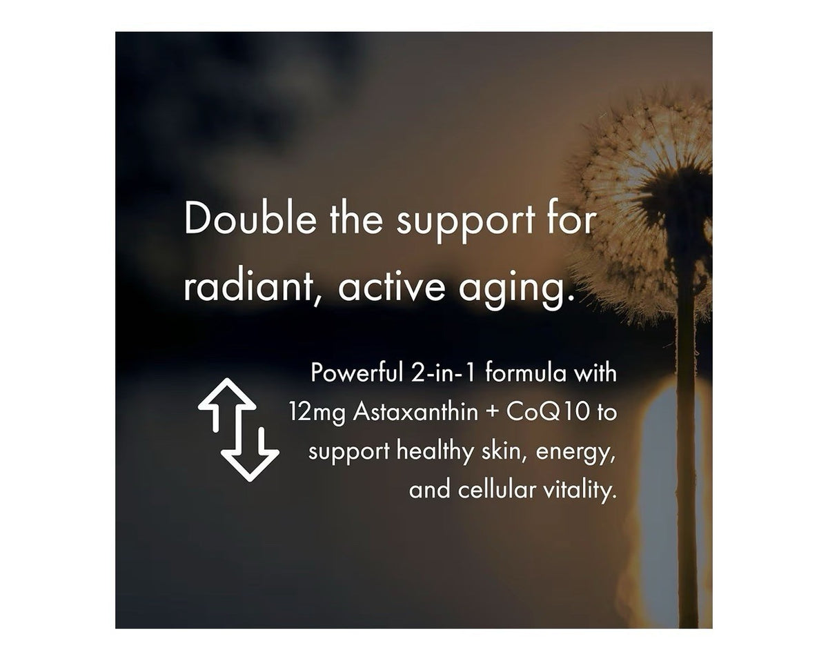 NAOMI Astaxanthin Extra Strength + CoQ10 Cardiovascular Heart Support 30 Softgel