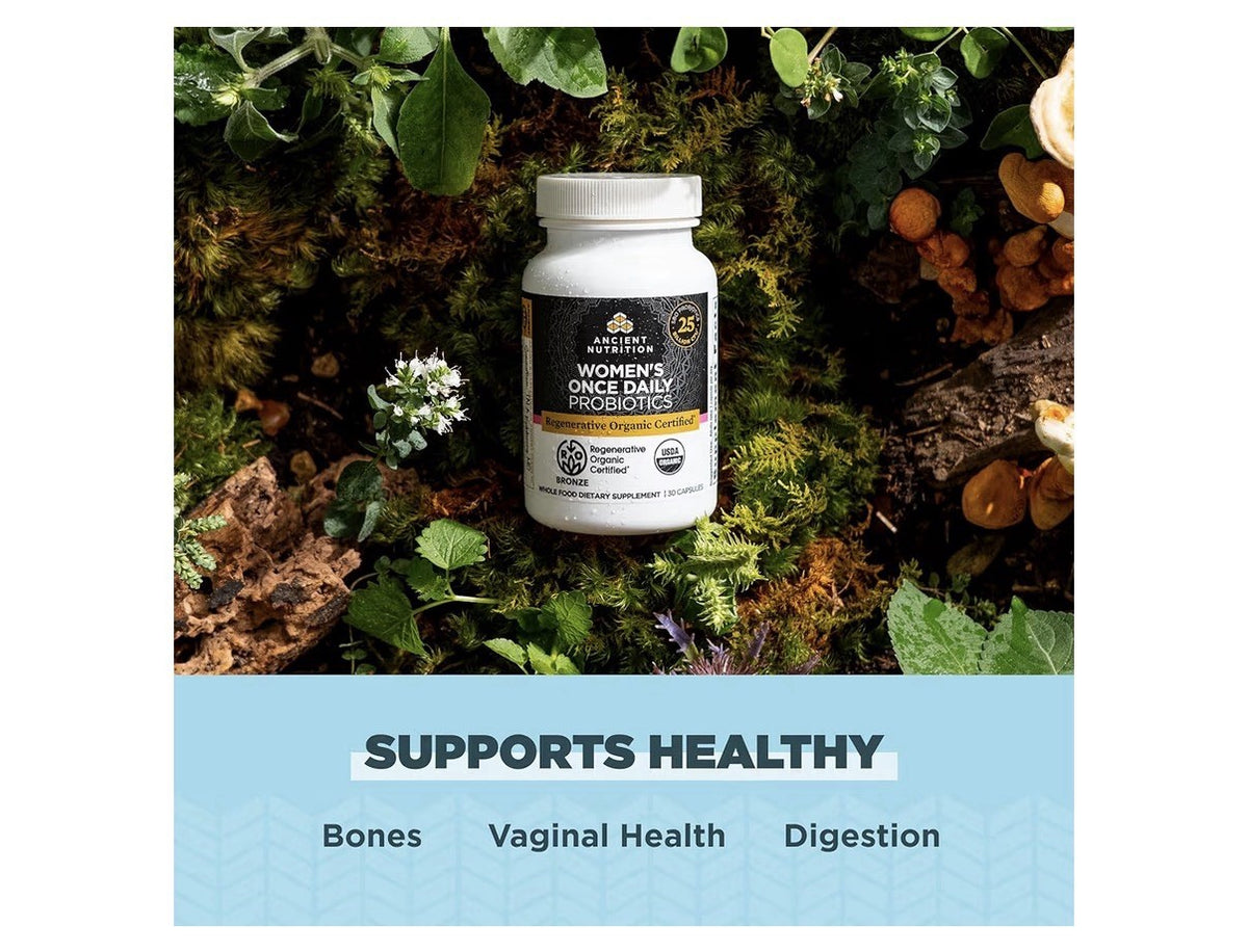 Ancient Nutrition Regenerative Organic Certified Women 50+ Probiotics 30Capsules