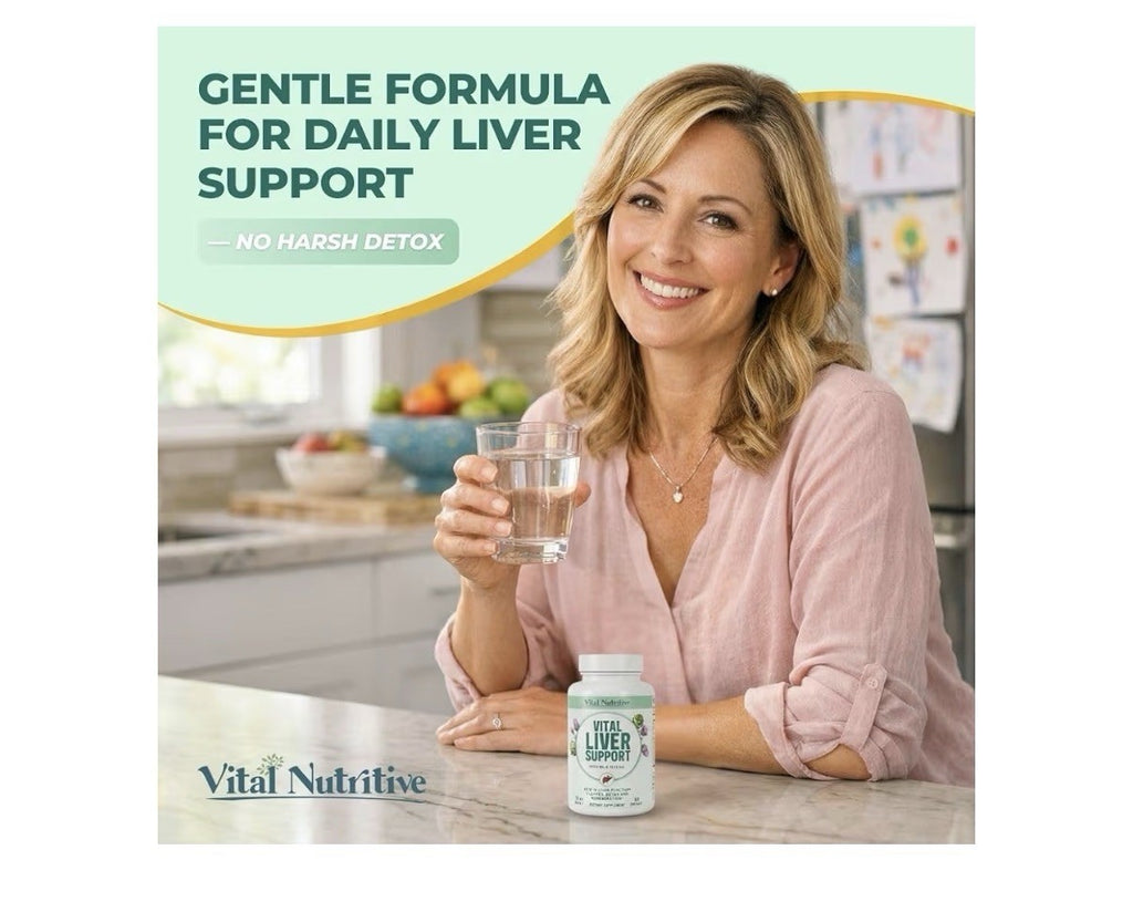 2 Pack VITAL NUTRITIVE Vital Liver Support Cleanse Detox Repair Supplement