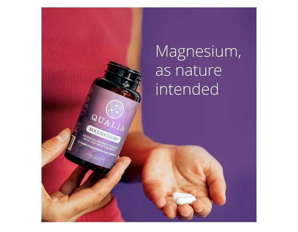 3 Pack Qualia Magnesium+ Advanced Magnesium Blend 70+ Supporting Minerals
