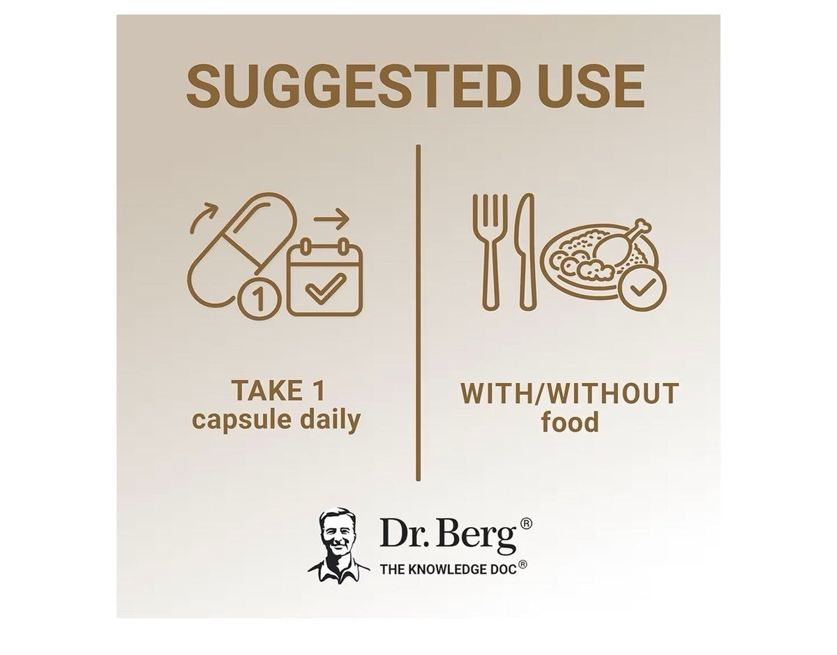 Dr. Berg D3 & K2 Support For Immunity 10,000 IU Vitamin D 100 mg Vitamin K 120ca