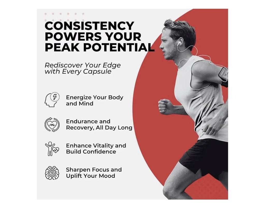 VITAL NUTRITIVE Vital Testo Booster Natural Testosterone Support Supplement 30ca