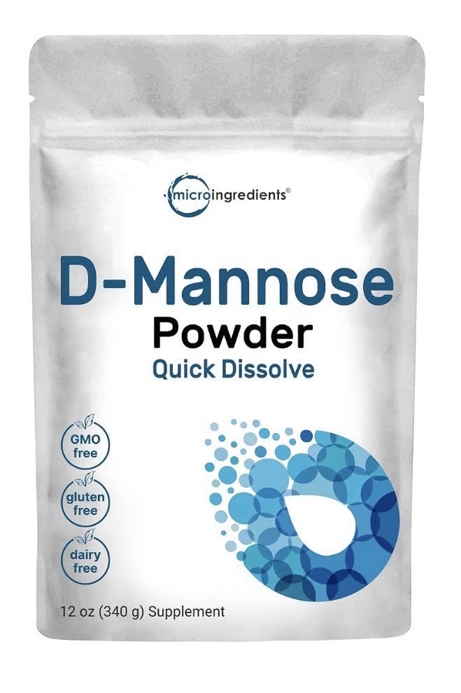 Micro Ingredients D Mannose Powder Quick Dissolve For Women And Men 12 oz