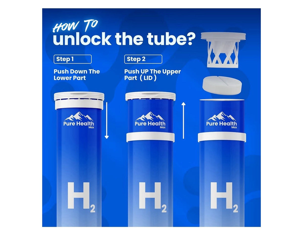 PHM  Molecular Hydrogen Water  Tablets for Drinking Water 90 Tablets