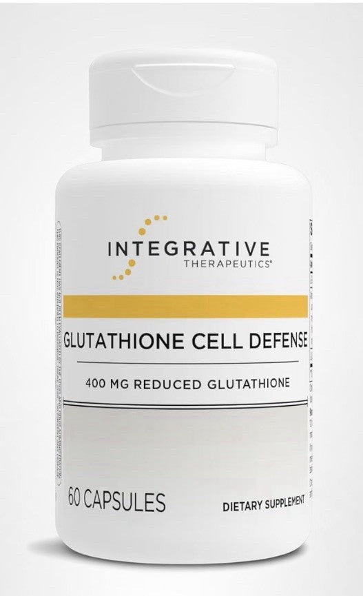 Integrative Therapeutics Glutathione Cell Defense 400mg Reduced Glutathione 60ca