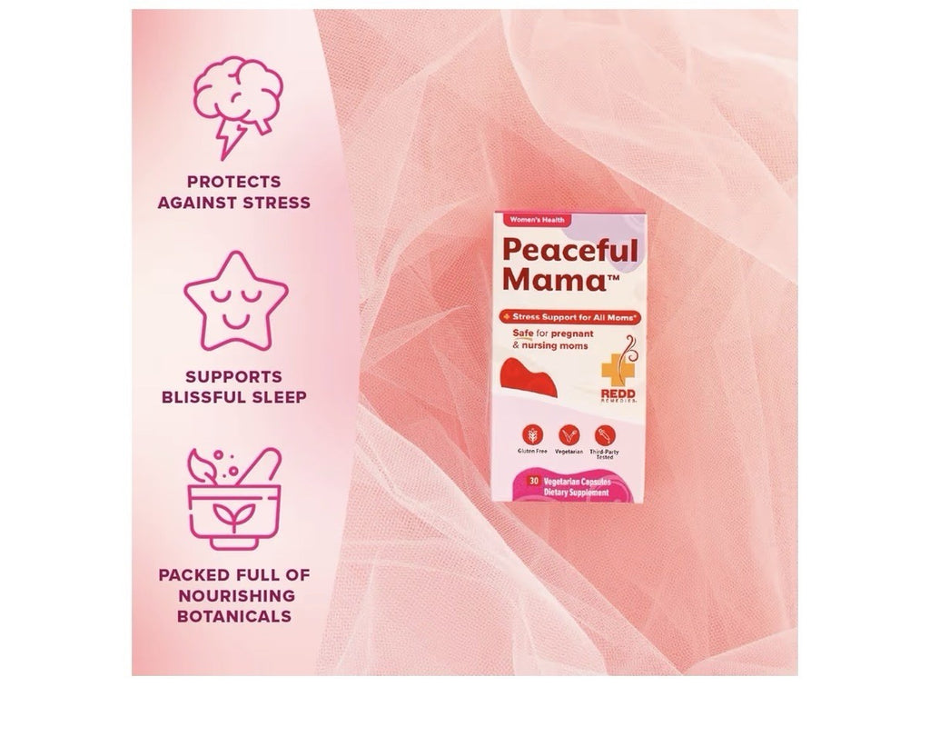 Redd Remedies Peaceful Mama Stress Sleep Mood Support For Women 30 Capsules