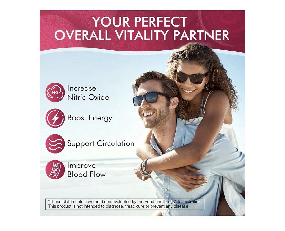 Nextdia Beet Root Gummies +  L-Arginine Nitric Oxide Production 2 Pack Sugarfree