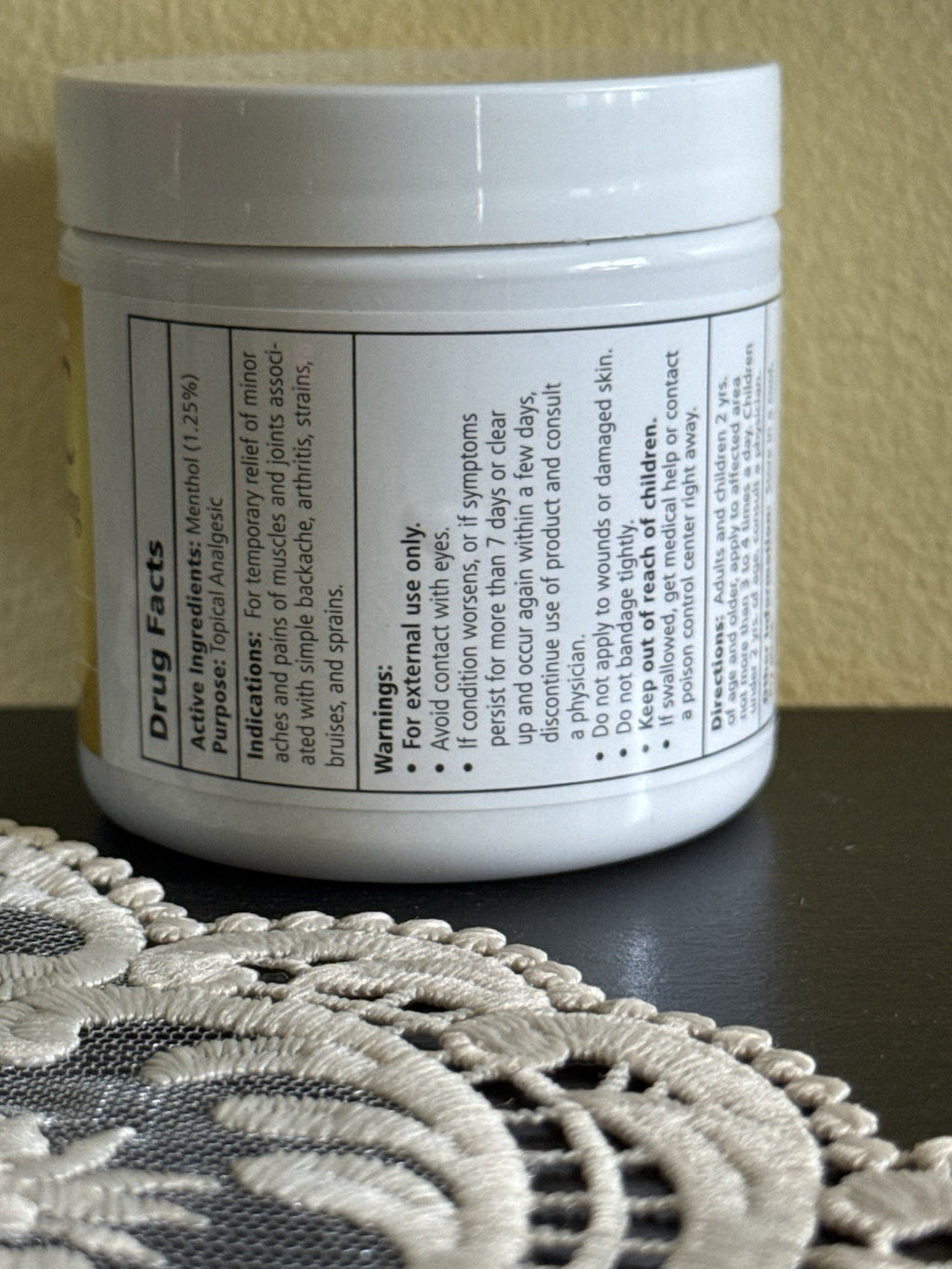 EFAC Pain Relieving Cream Arthritis Hands Legs Back Maximum Absorption 4oz