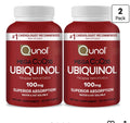 2 Pack Qunol Mega CoQ10 Ubiquinol 100mg Coenzyme Q10 Antioxidant Heart Health