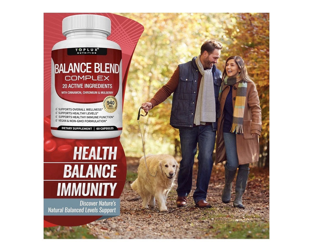 Toplux Blend Complex 20 Active Ingredients Natural For Women & Men 60 Capsules