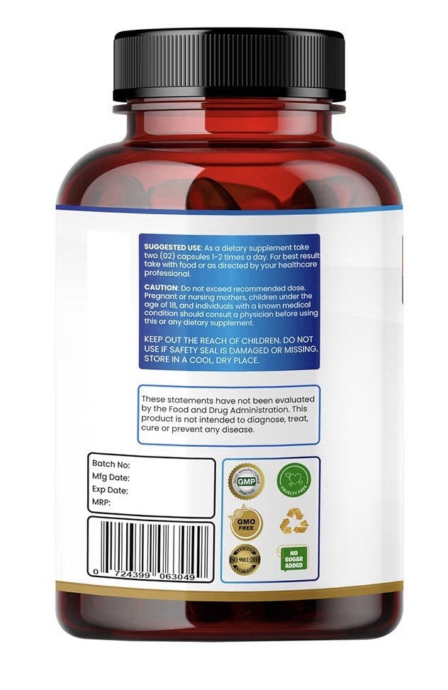 Humming Herbs Sodium Butyrate+ 4-in-1 Digestive Support Gut Health 180 Capsules