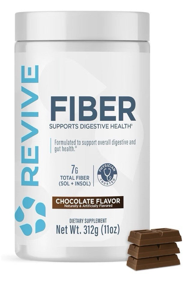 Revive Fiber Supports For Digestive Health Gut Health Chocolate Flavor 30serving
