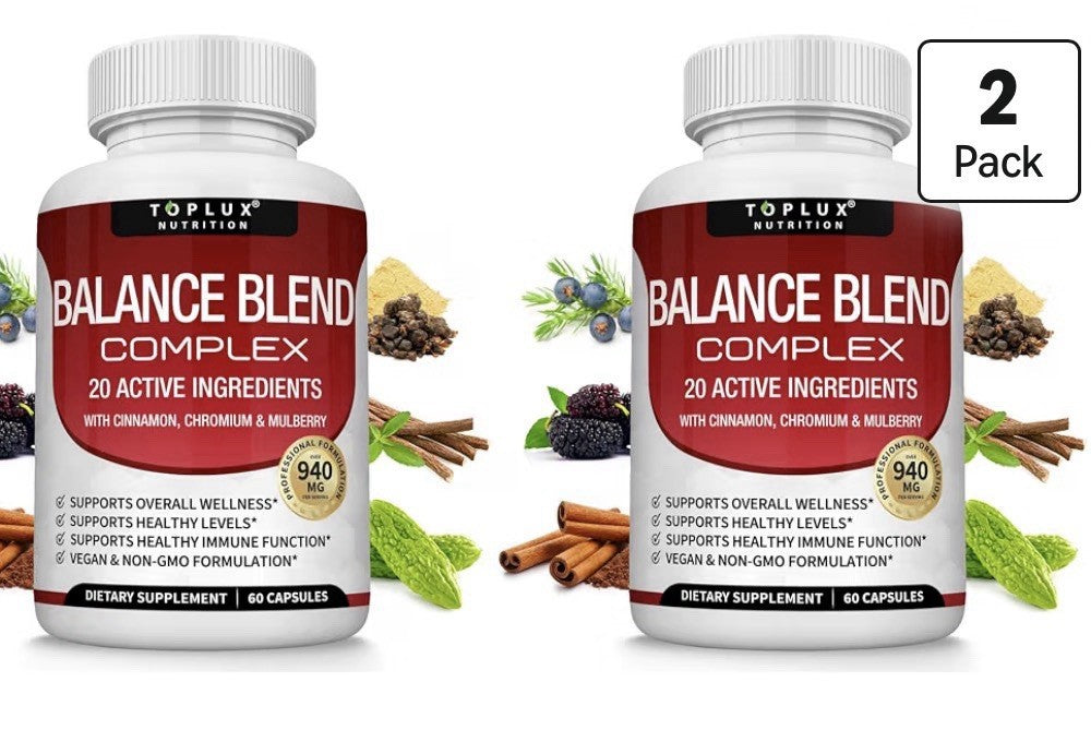 Toplux Blend Complex 20 Active Ingredients Natural For Women & Men 2 Pack