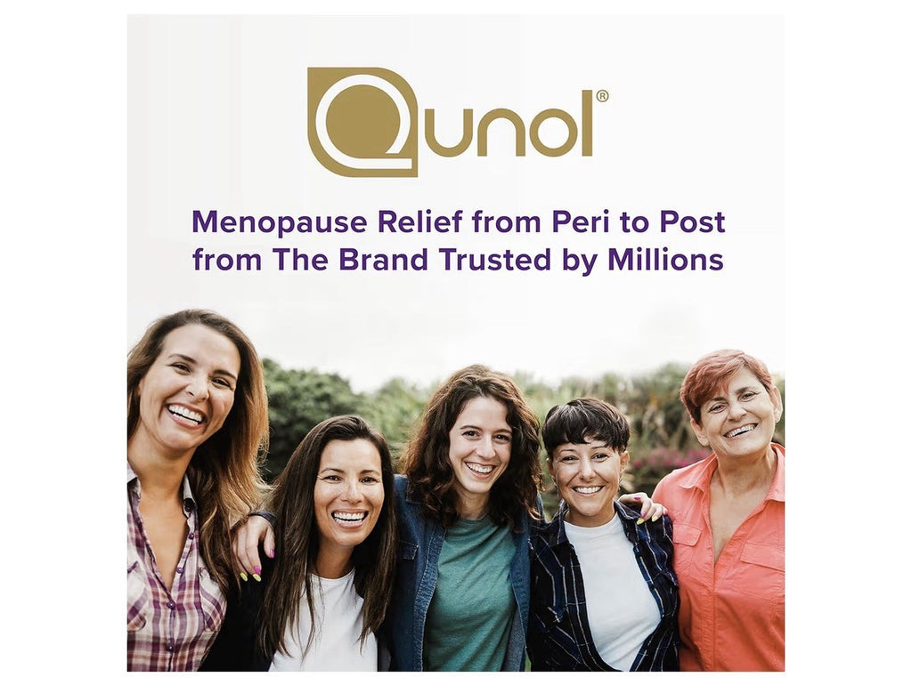 Qunol Menopause Relief Hormone Free Support Hot Flashes Night Sweats Mood 60caps