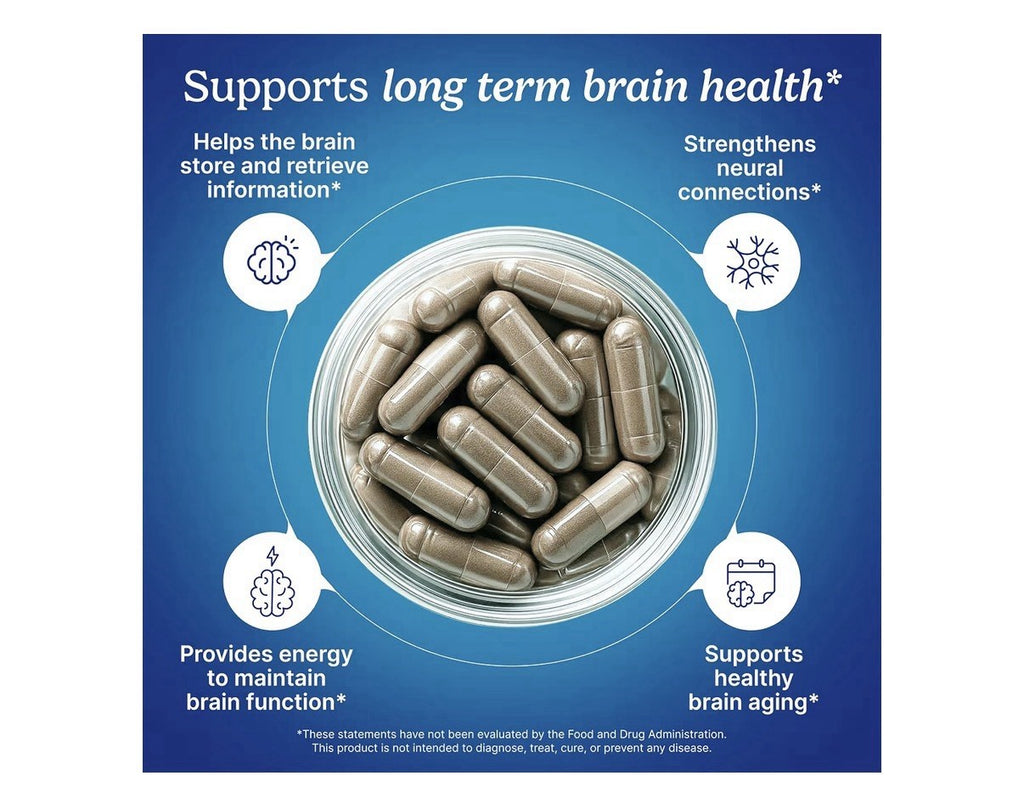 Santo Remedio Memoria Brain Health Booster Cognitive Focus Attention Support 60c