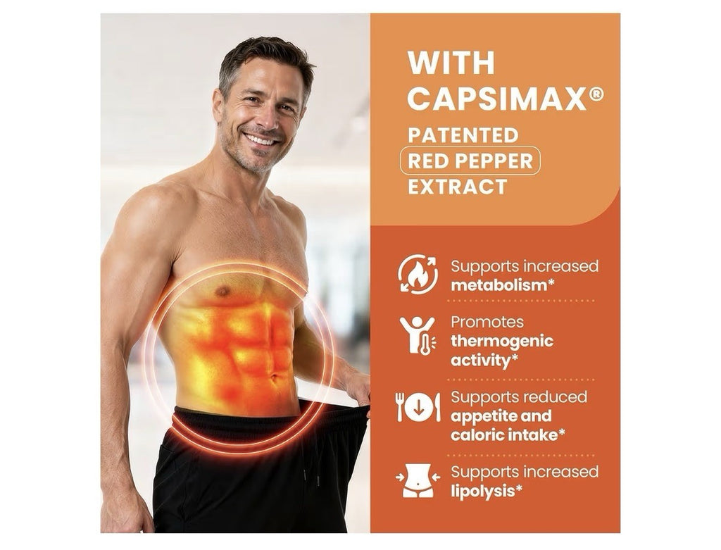 VITASEI Thermo G Advanced Thermogenic & Metabolism Support With Capsimax 60 Caps