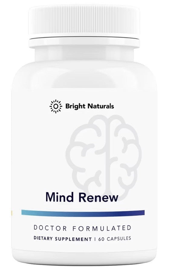 Bright Naturals Mind Renew Brain Supplements For Memory and Focus 3 Pack