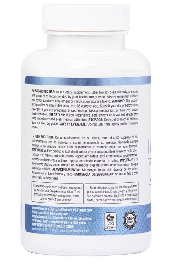 ADAPTOHEAL Immodulator Adaptogenic Supplement for Well Being Immune Support 90ca